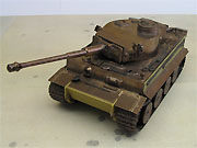 ドイツ重戦車 タイガーI 初期生産型 正面斜めから